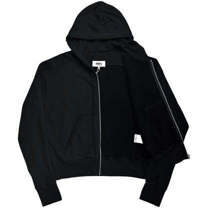 MM6 Maison Margiela Rib Panelled Zip Hoodie - SS23