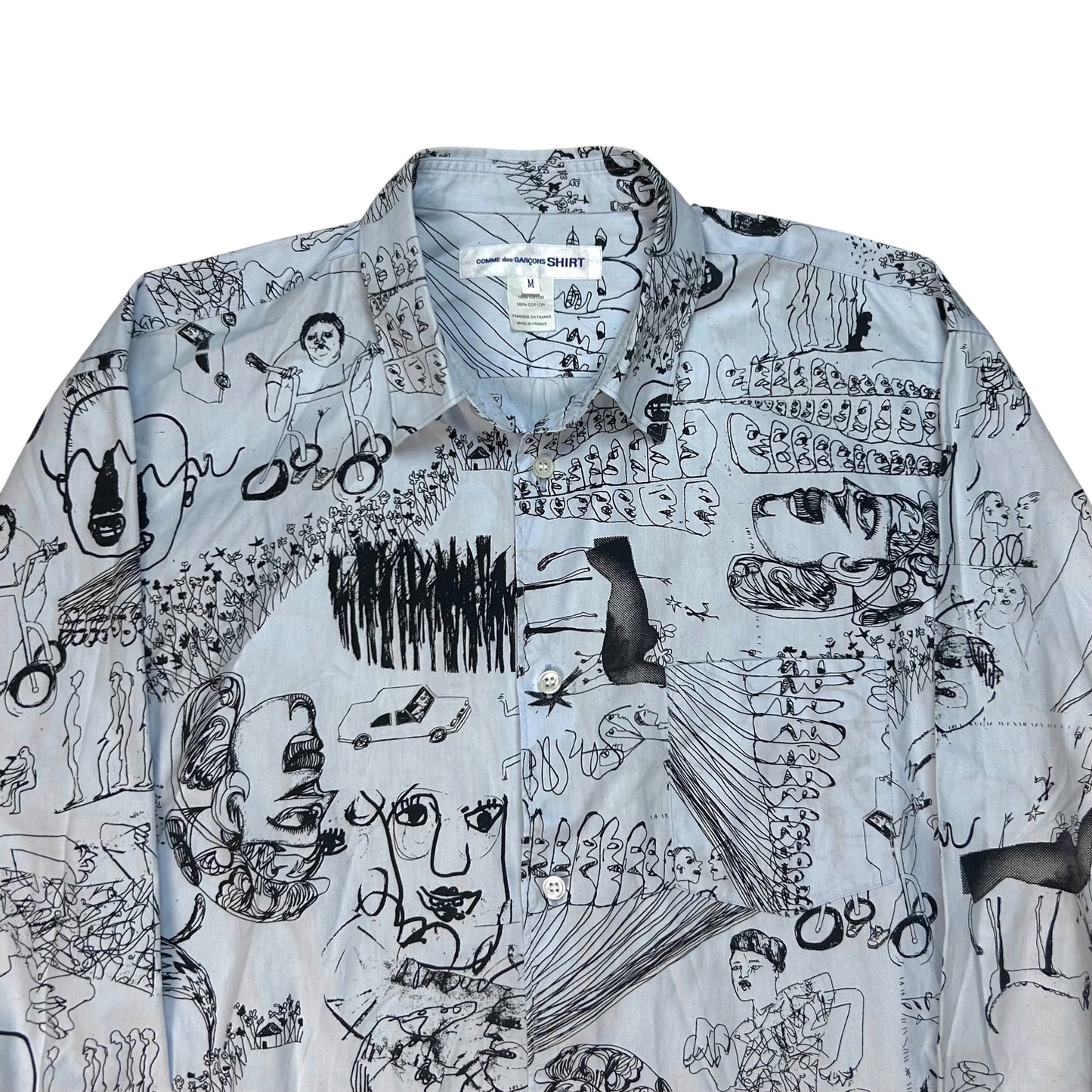 Comme des Garcons Shirt x Masaho Anotani Sketch Shirt - AW16