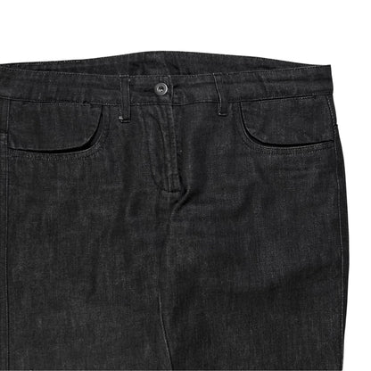 Maison Martin Margiela Flared Deconstructed Front Pocket Raw Jeans - AW06