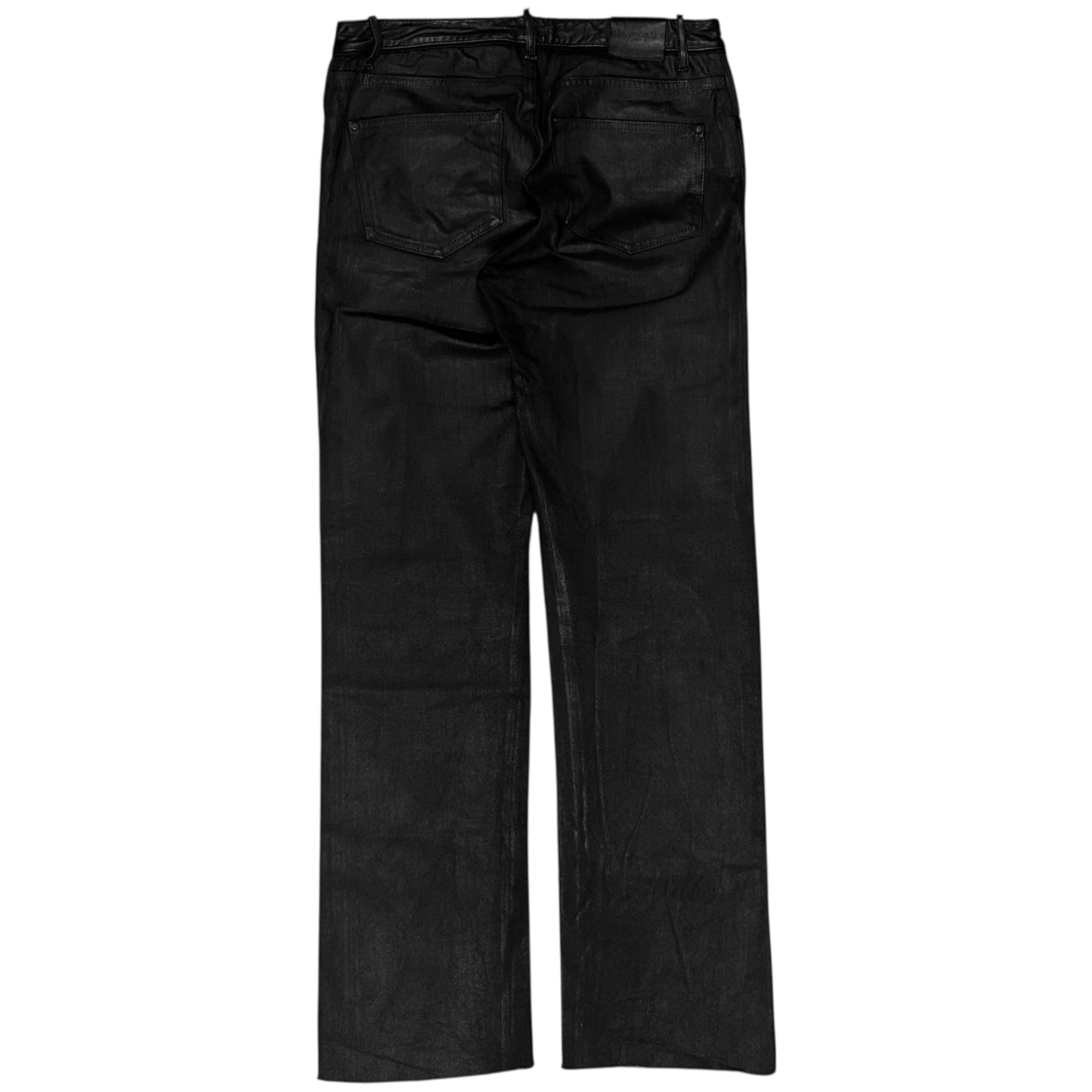Balenciaga Waxed Leather Waist Jeans - AW15