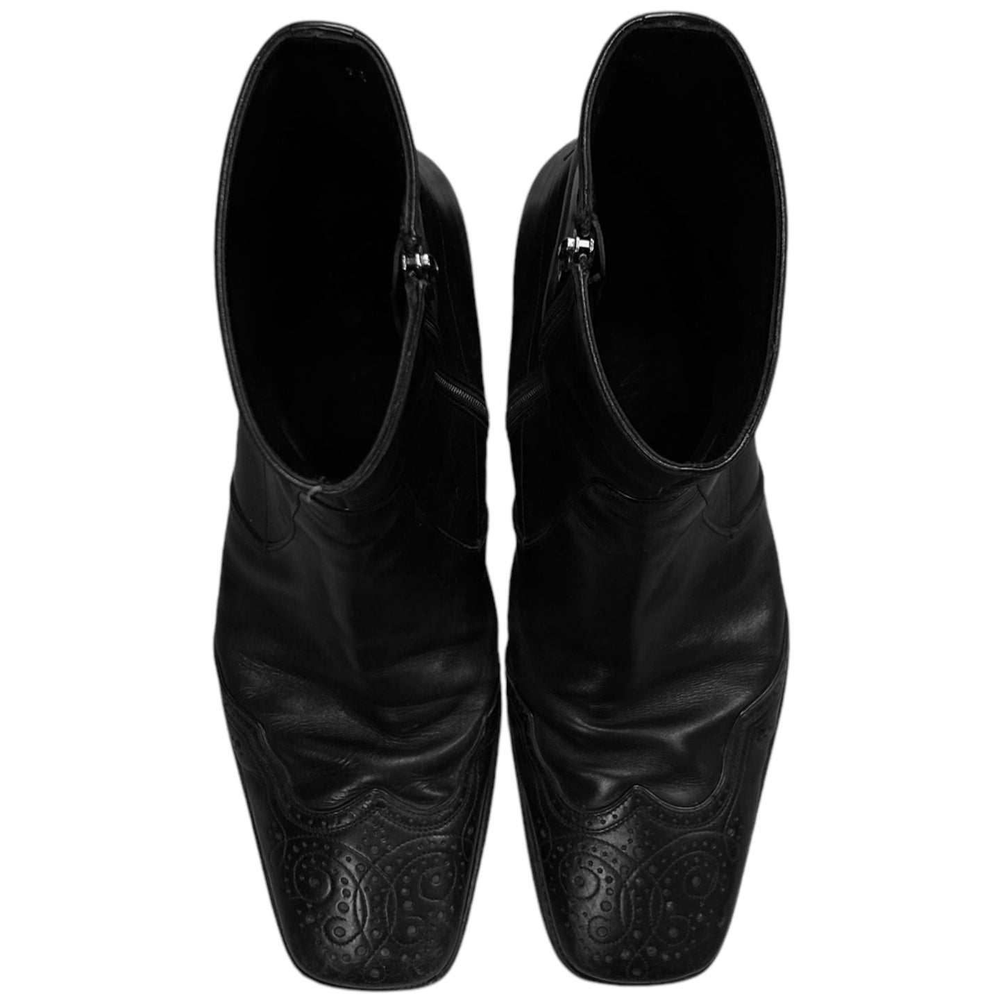 Prada Squared Cowboy Zip Boots