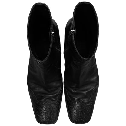 Prada Squared Cowboy Zip Boots