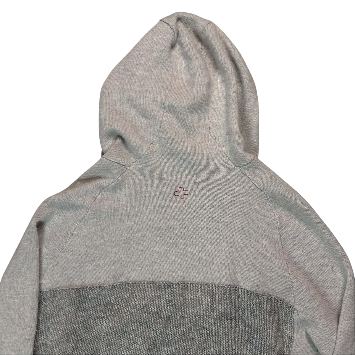 A.F. Vandevorst Asymmetric Mohair Panel Hooded Knit Sweater - AW12