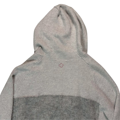 A.F. Vandevorst Asymmetric Mohair Panel Hooded Knit Sweater - AW12