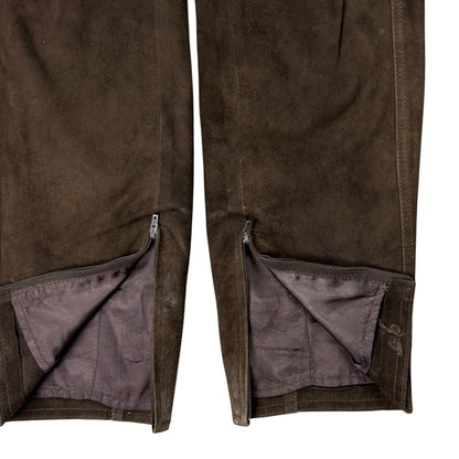 Jil Sander Suede Biker Pants - AW98