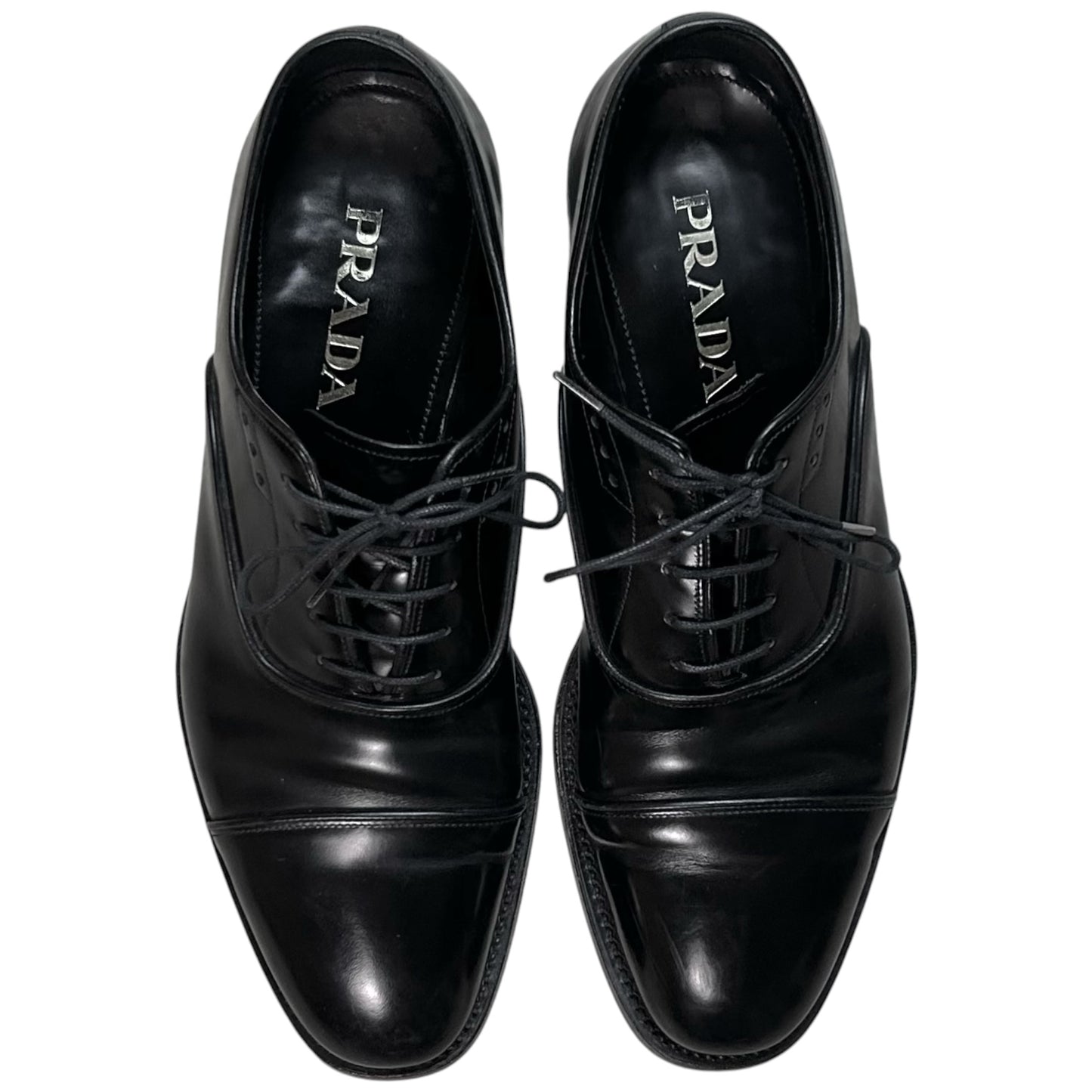 Prada Ridge Cap Spazzolato Derbies