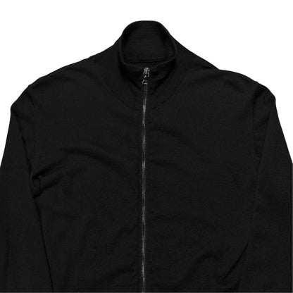 Prada Leather Patch Zip Sweater