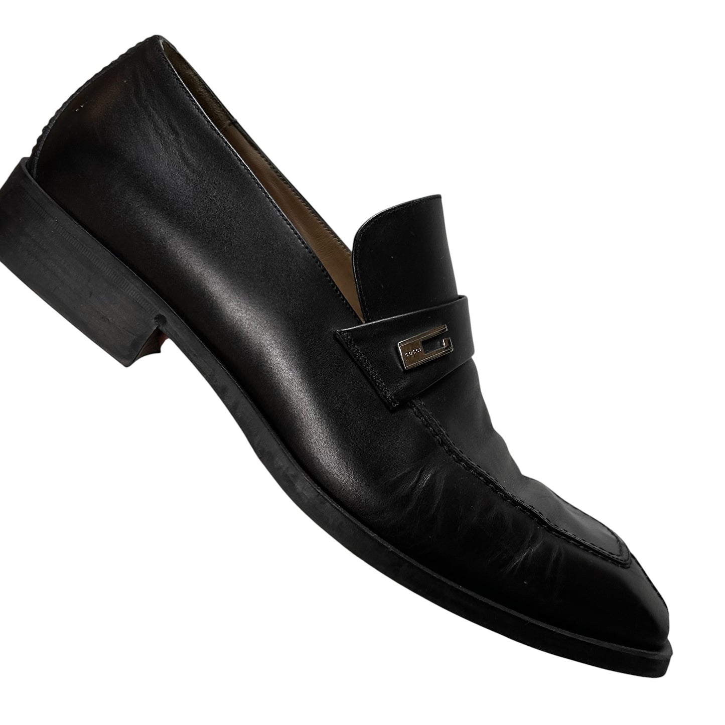 Gucci by Tom Ford G-Logo Metal Pin Loafers - 90s