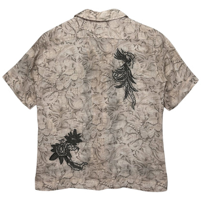 Dries Van Noten Floral Embroidered Camp Collar Shirt - SS18