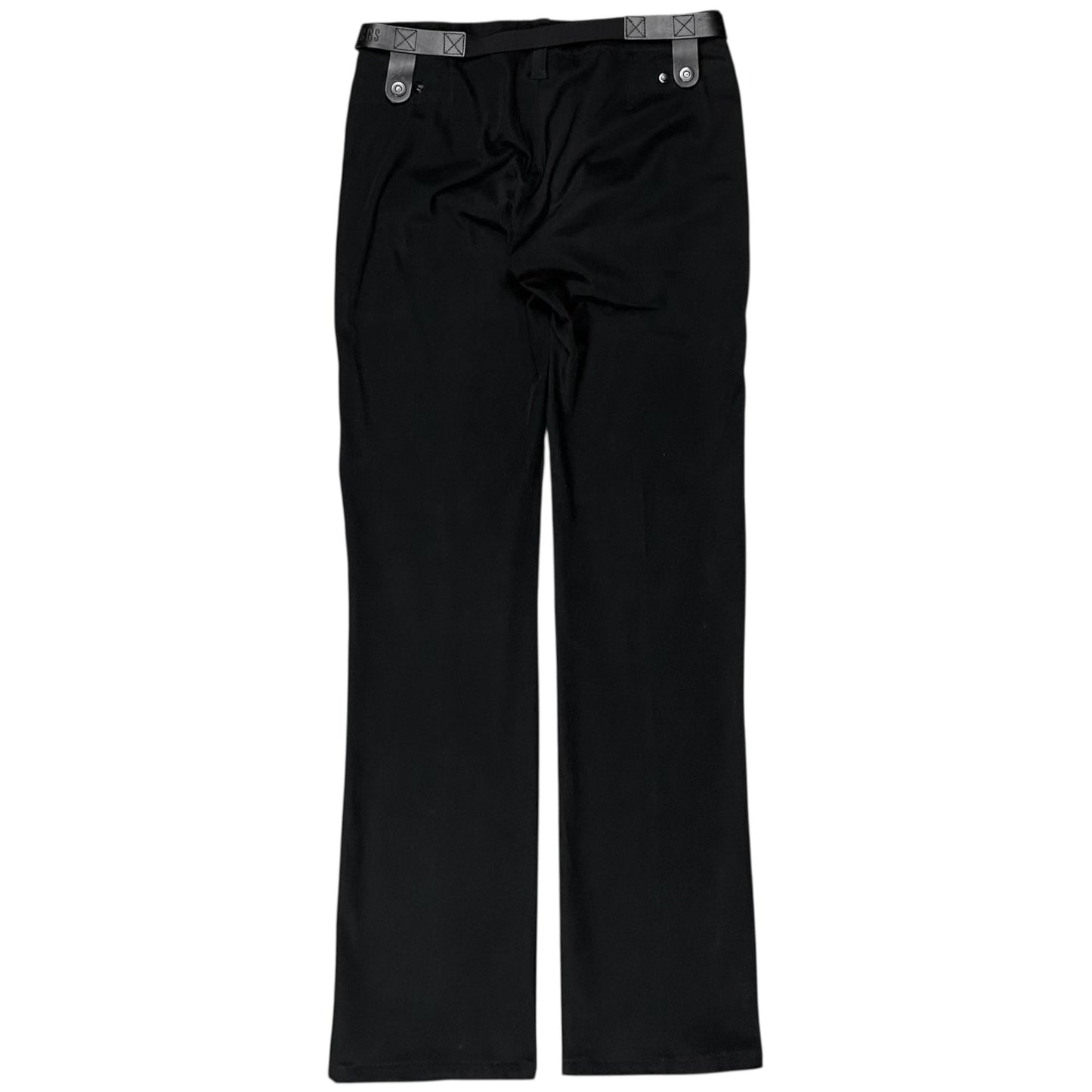 Dirk Bikkembergs Leather Harness Moleskin Pants