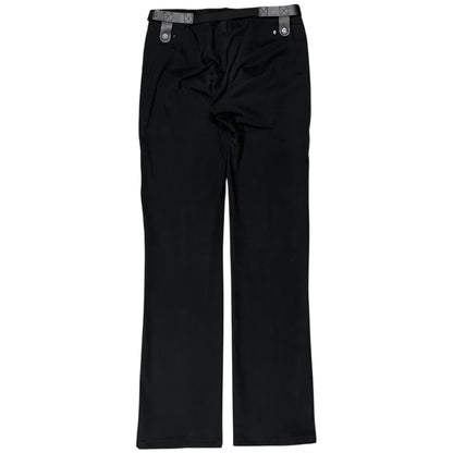 Dirk Bikkembergs Leather Harness Moleskin Pants