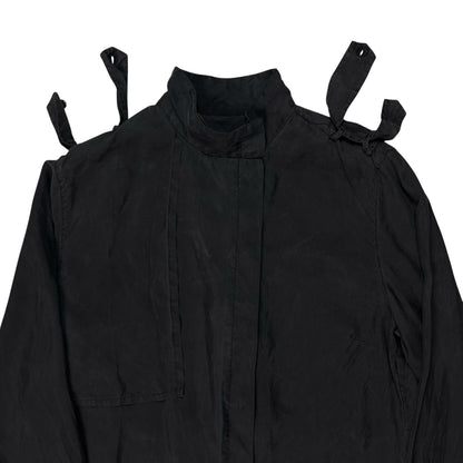 Kris Van Assche Chest Layered Military Strap Silk Shirt