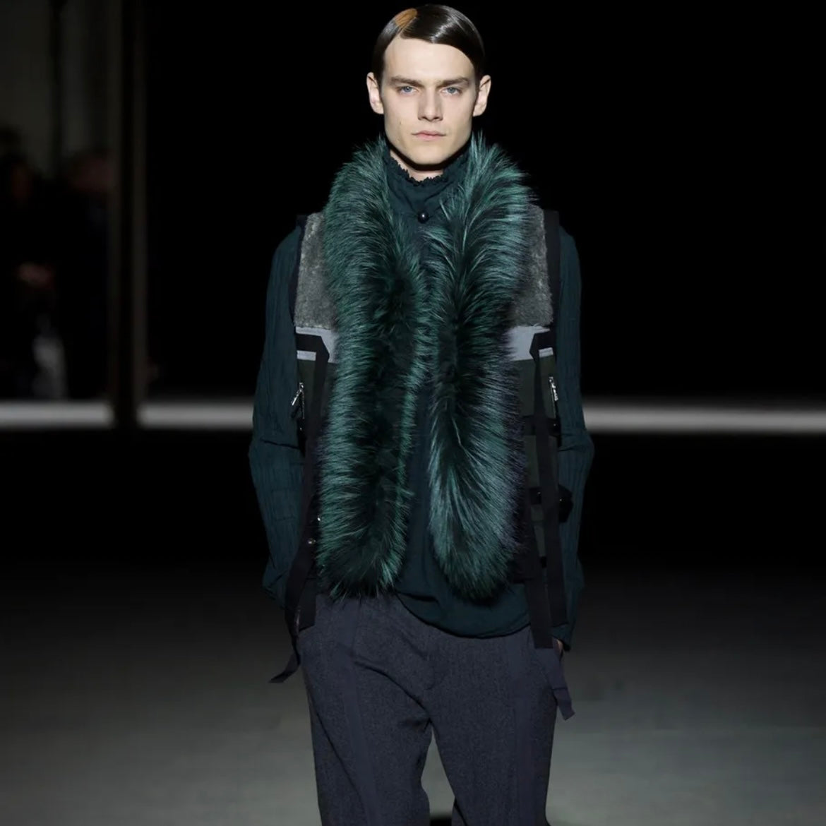 Dries Van Noten Bondge Strap Fur Vest - AW14