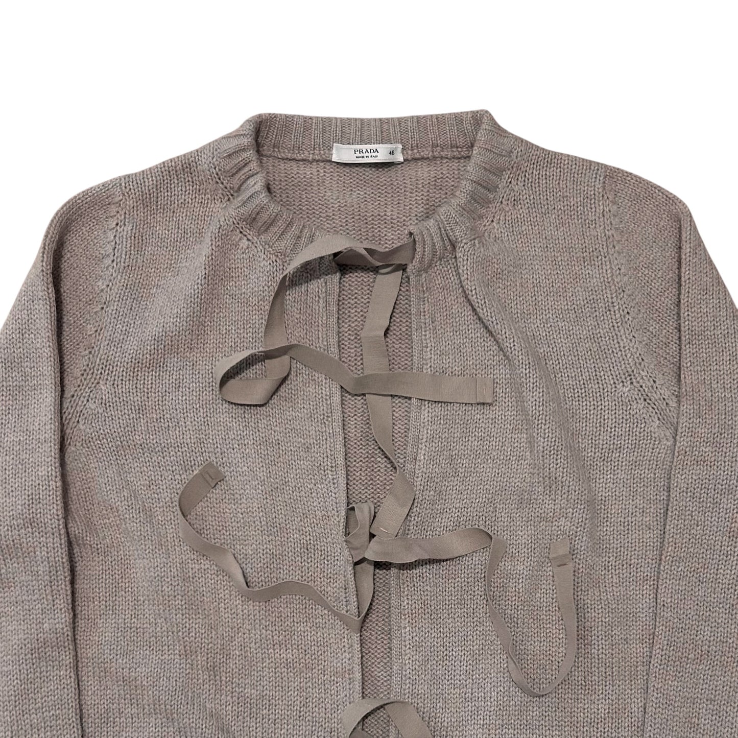 Prada Bow Tie Cashmere Cardigan - AW10