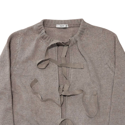 Prada Bow Tie Cashmere Cardigan - AW10