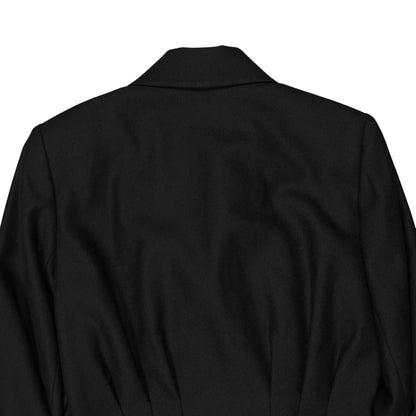 Balenciaga Asymmetric Belted Wool Jacket