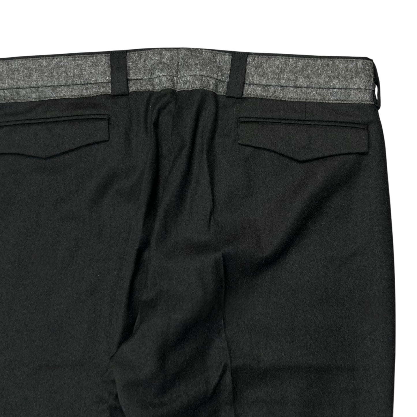 Dior Homme Contrast Waistband Brushed Cashmere Trousers - AW12