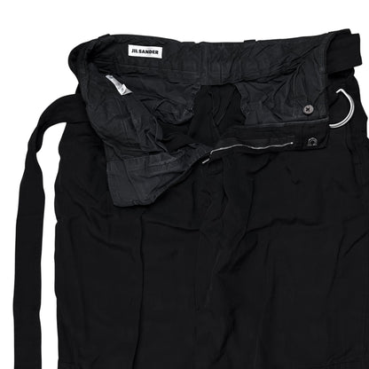 Jil Sander Wide D-Ring Belt Linen Pants - SS23