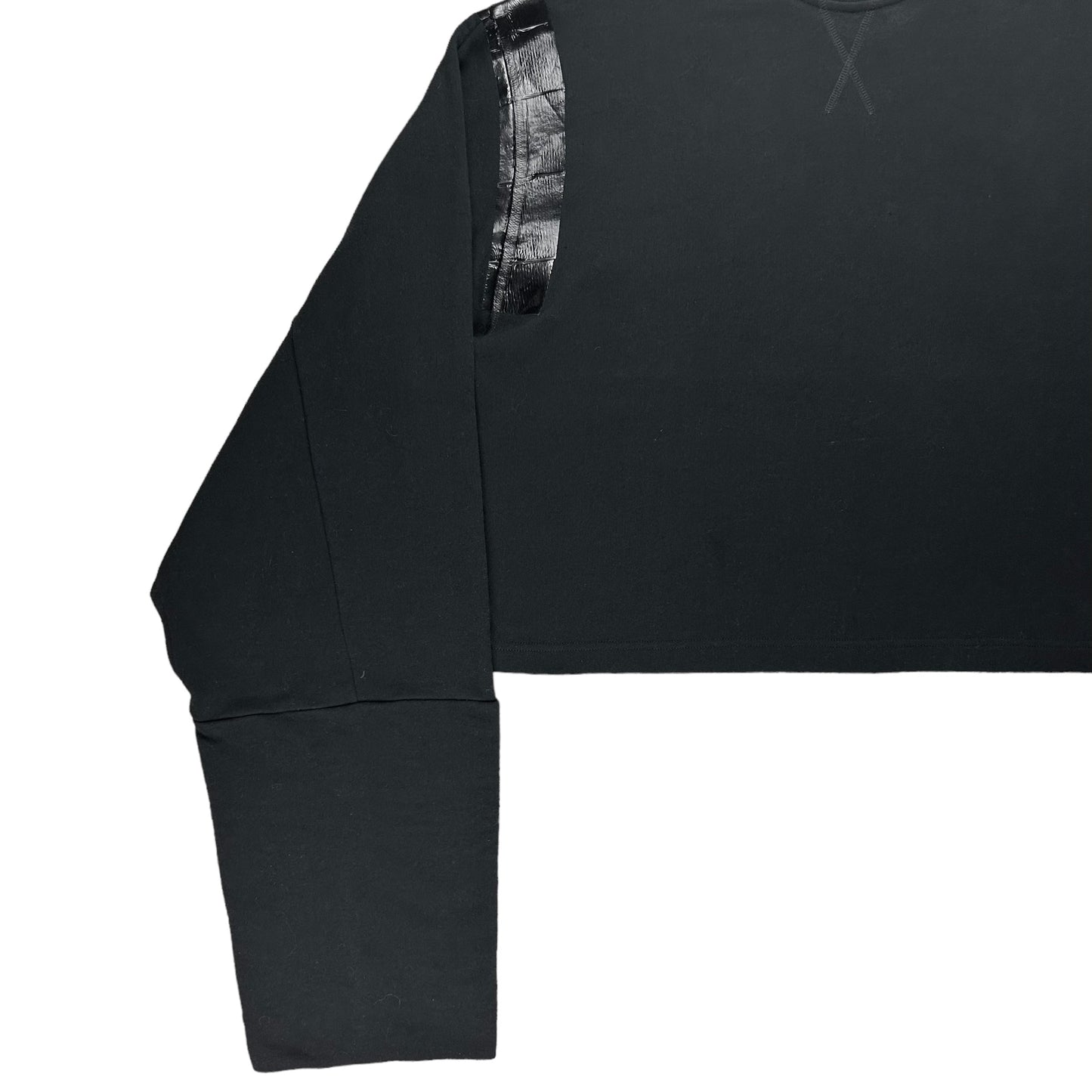Raf Simons Cropped Asymmetric Tape Sweater - AW17