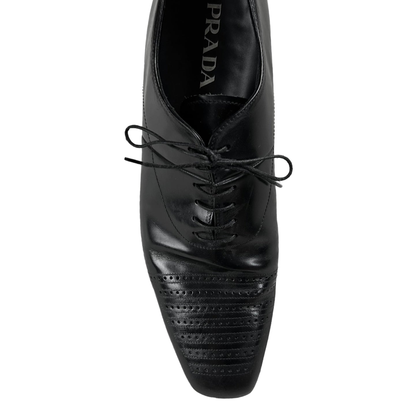 Prada Perforated Toe Derbies - AW07