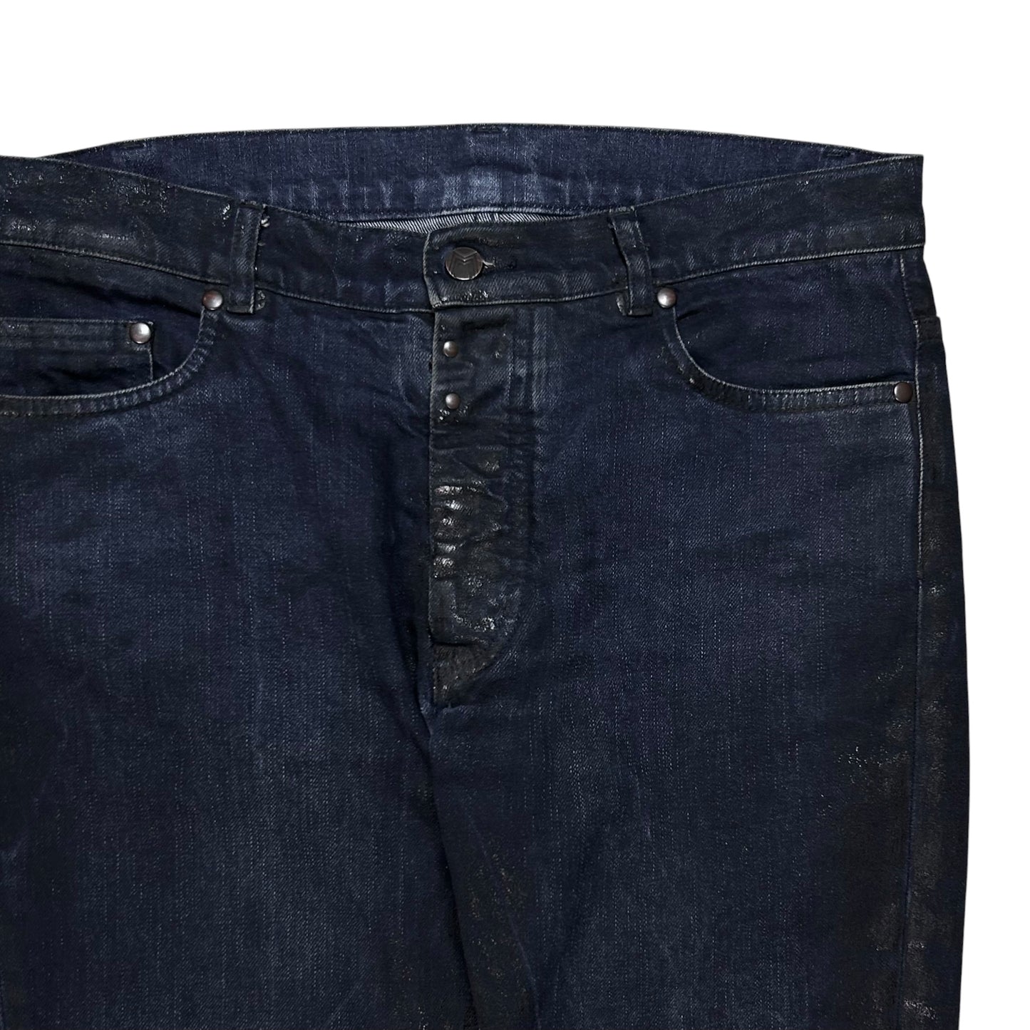 Maison Martin Margiela Waxed Crack Jeans - AW10