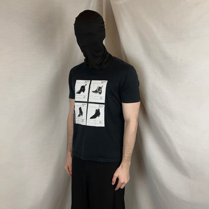 Raf Simons Peter De Potter Non Strop Boot Print T-Shirt - AW09