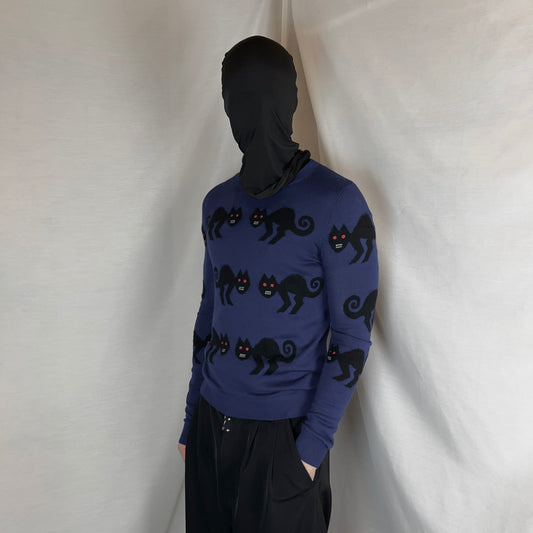 Jil Sander Intarsia Cat Sweater - AW12
