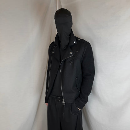Pierre Balmain Rib Sleeve Wool Perfecto Jacket - AW10