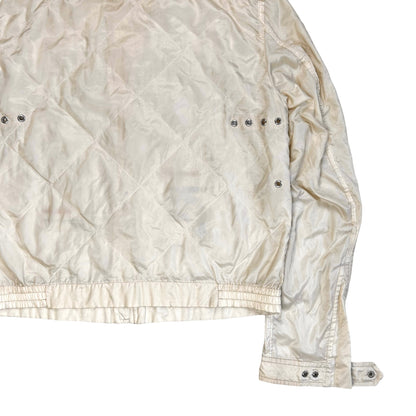 Prada Quilted Eyelet Bomber Jacket