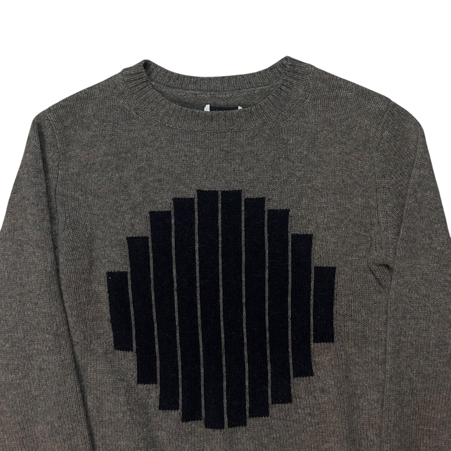 Dries Van Noten Geometric Intarsia Alpaca Wool Sweater - AW16