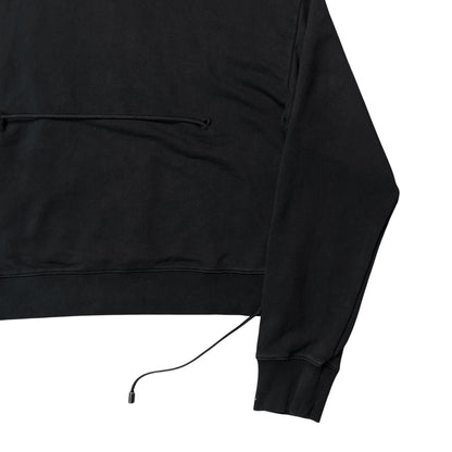 Maison Margiela Cropped Back String Hoodie - AW19