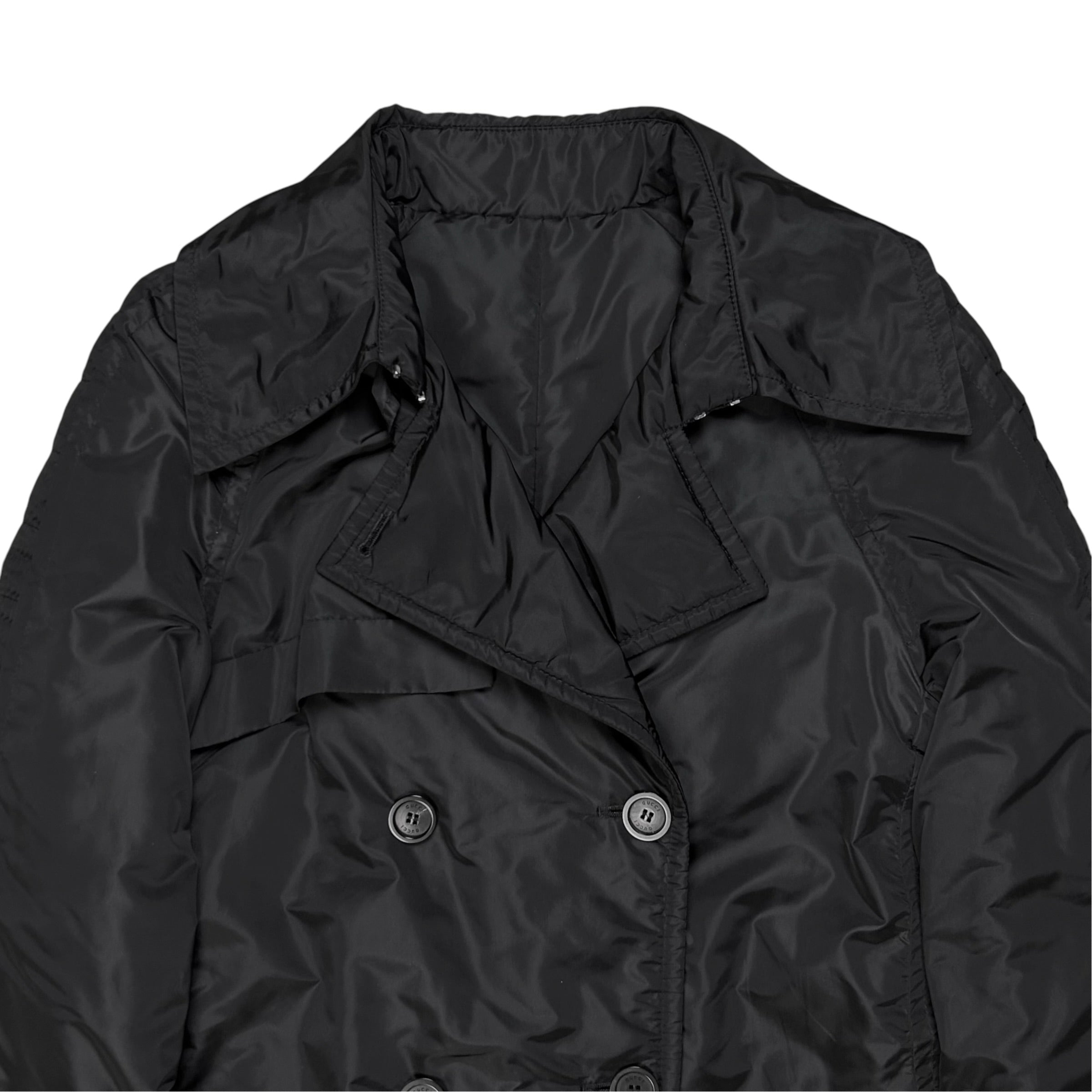 Gucci by Tom Ford Sleeve Strap Padded Caban Jacket - 90s