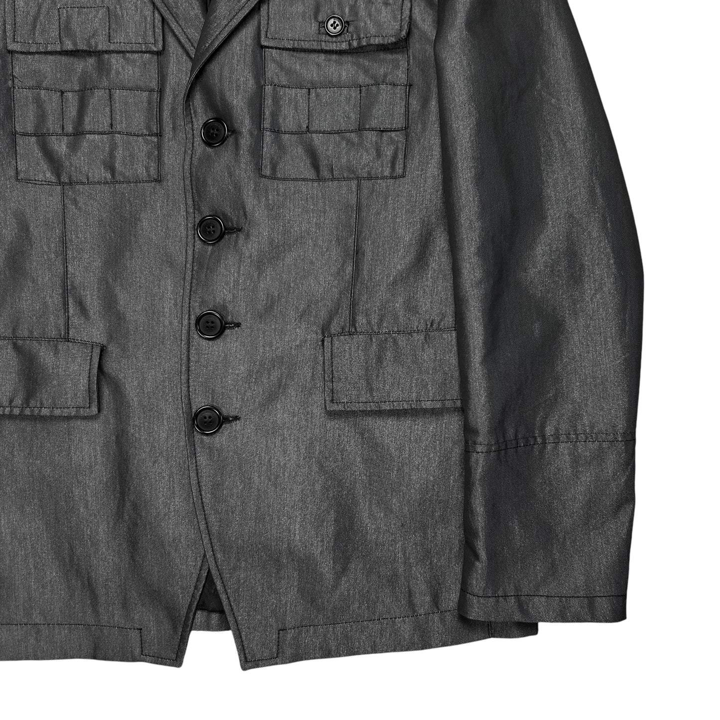 Dirk Bikkembergs Metallic Military Blazer