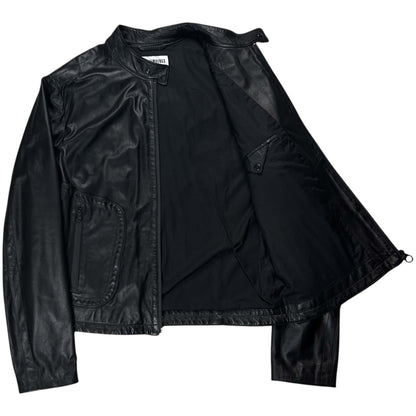 Dirk Bikkembergs Lamb Leather Cafe Racer Jacket - AW12