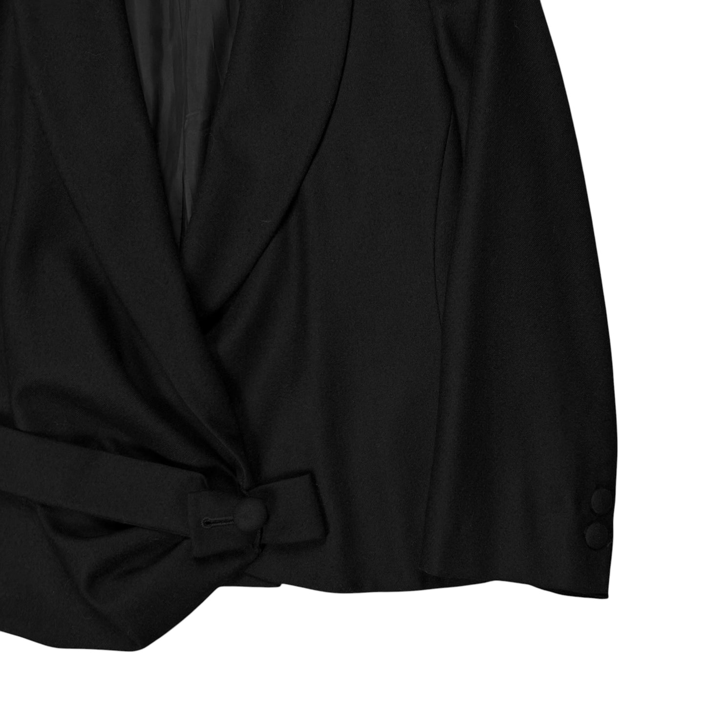 Balenciaga Asymmetric Belted Wool Jacket