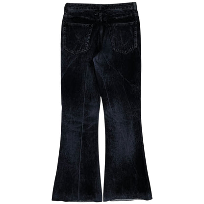 MM6 Maison Margiela Velvet Covered Flared Jeans - AW18