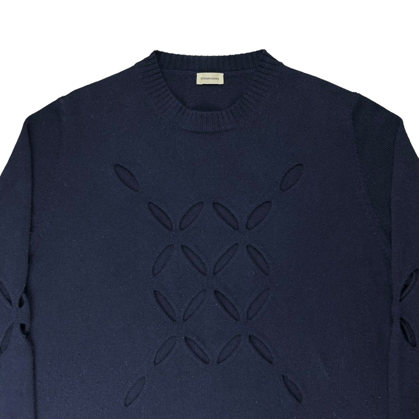 Stefan Cooke Slashed Knit Sweater - AW22