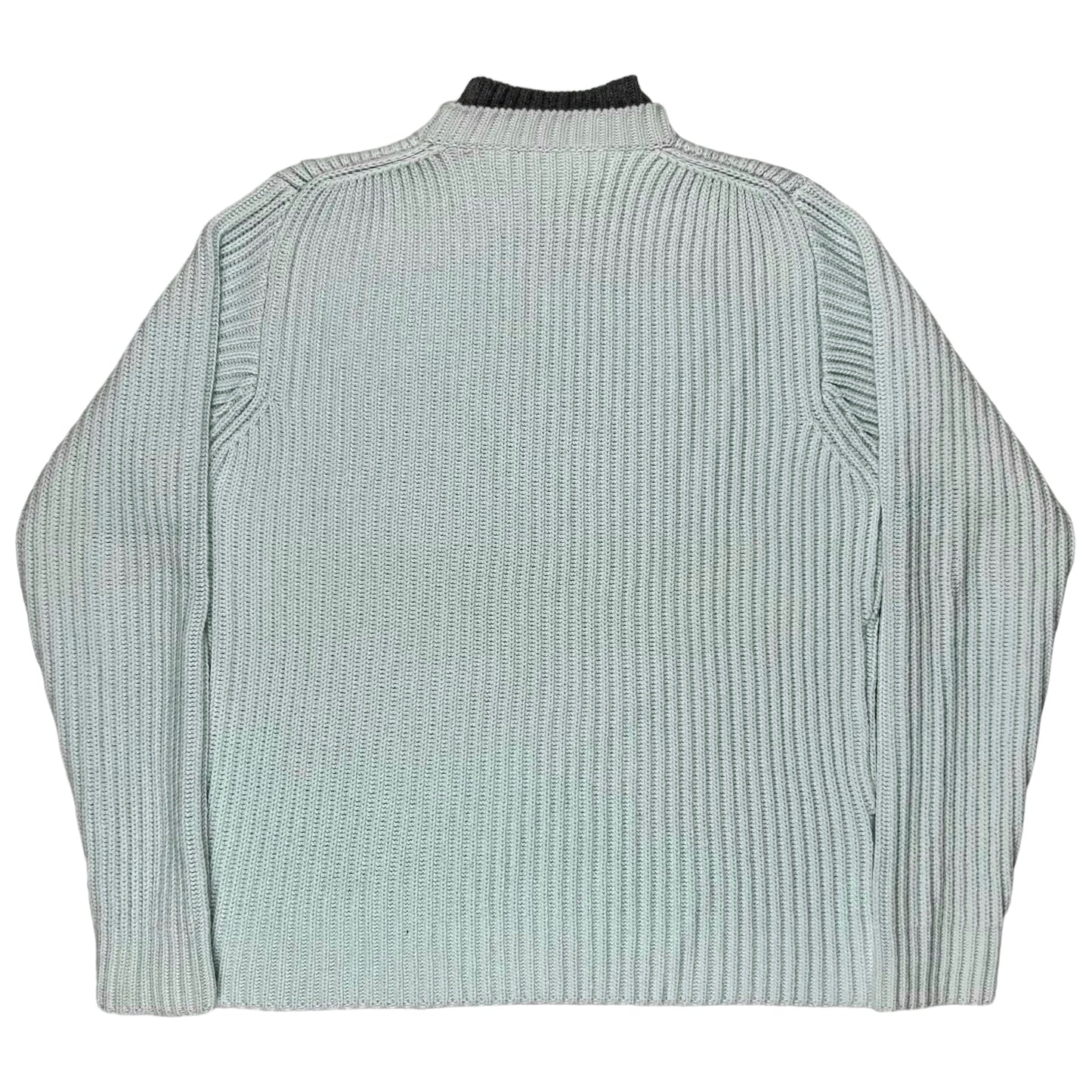 Jil Sander Double Layered Mockneck Silk Cashmere Sweater - SS12