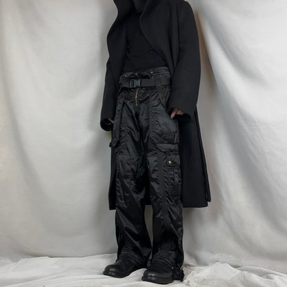 Jean Paul Gaultier Wide Parachute Bondage Nylon Pants - AW03