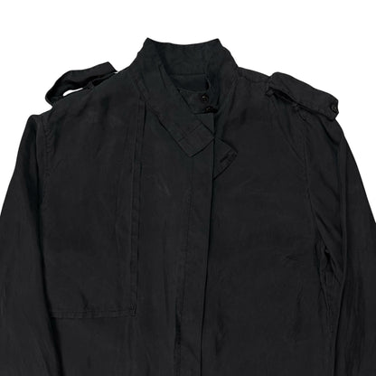 Kris Van Assche Chest Layered Military Strap Silk Shirt