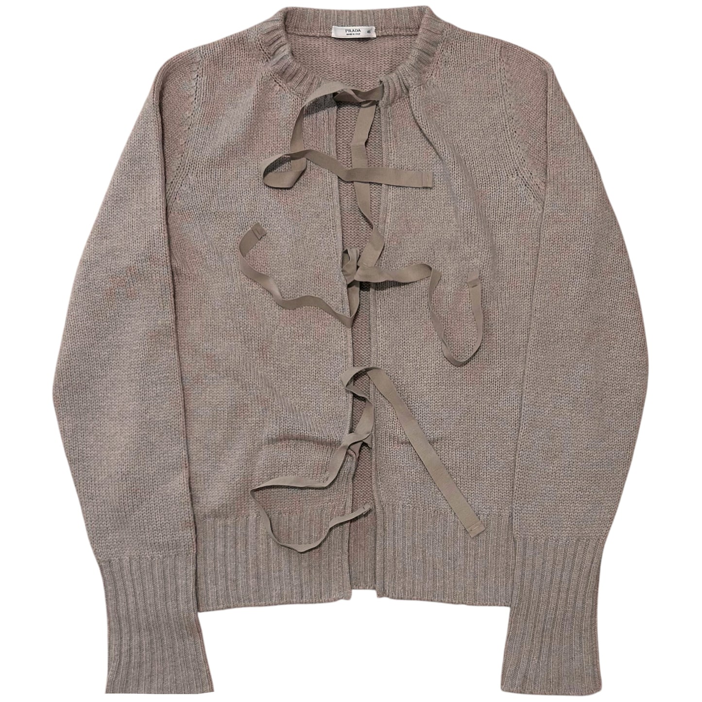 Prada Bow Tie Cashmere Cardigan - AW10