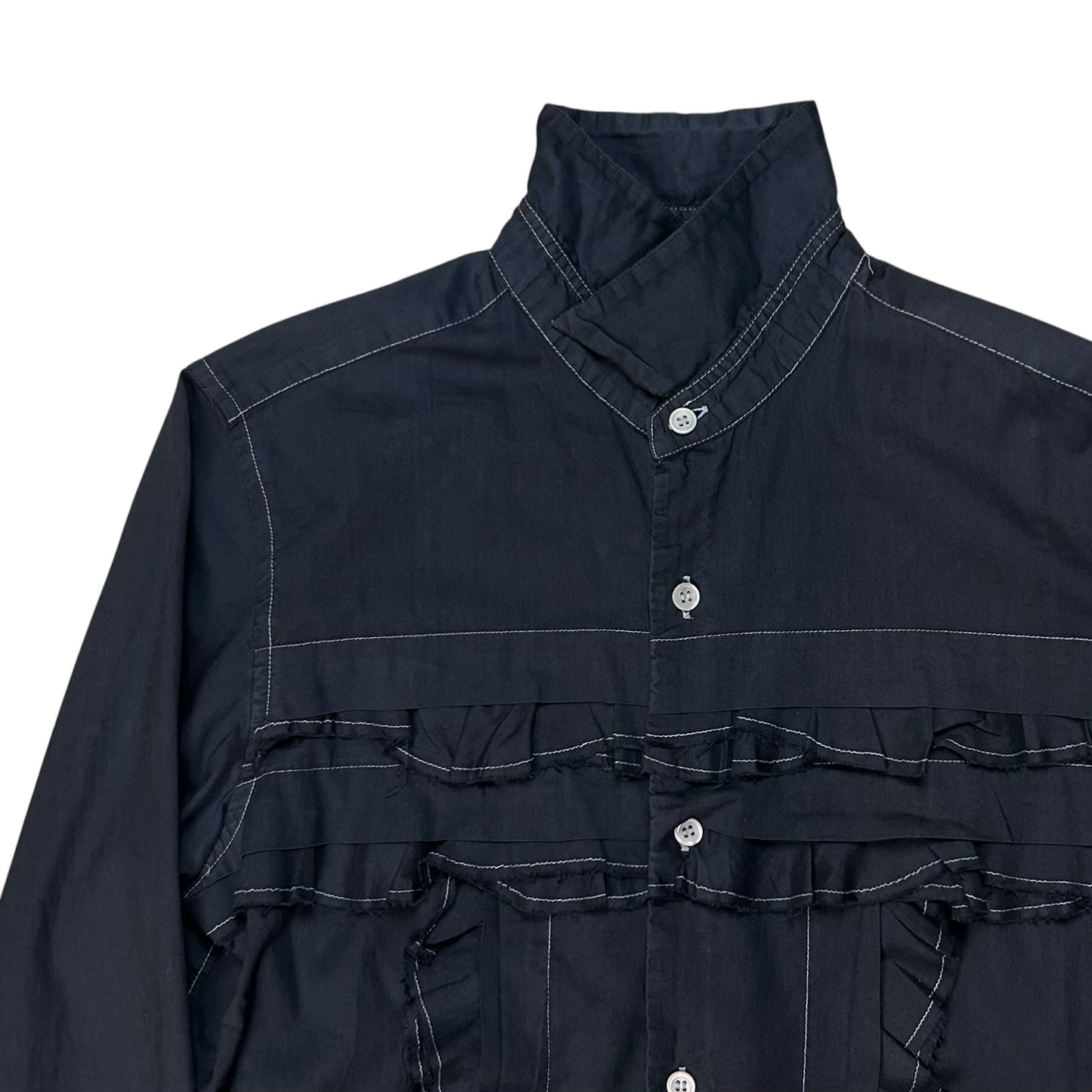 Comme des Garcons Patchwork Ruffle Shirt - AW05