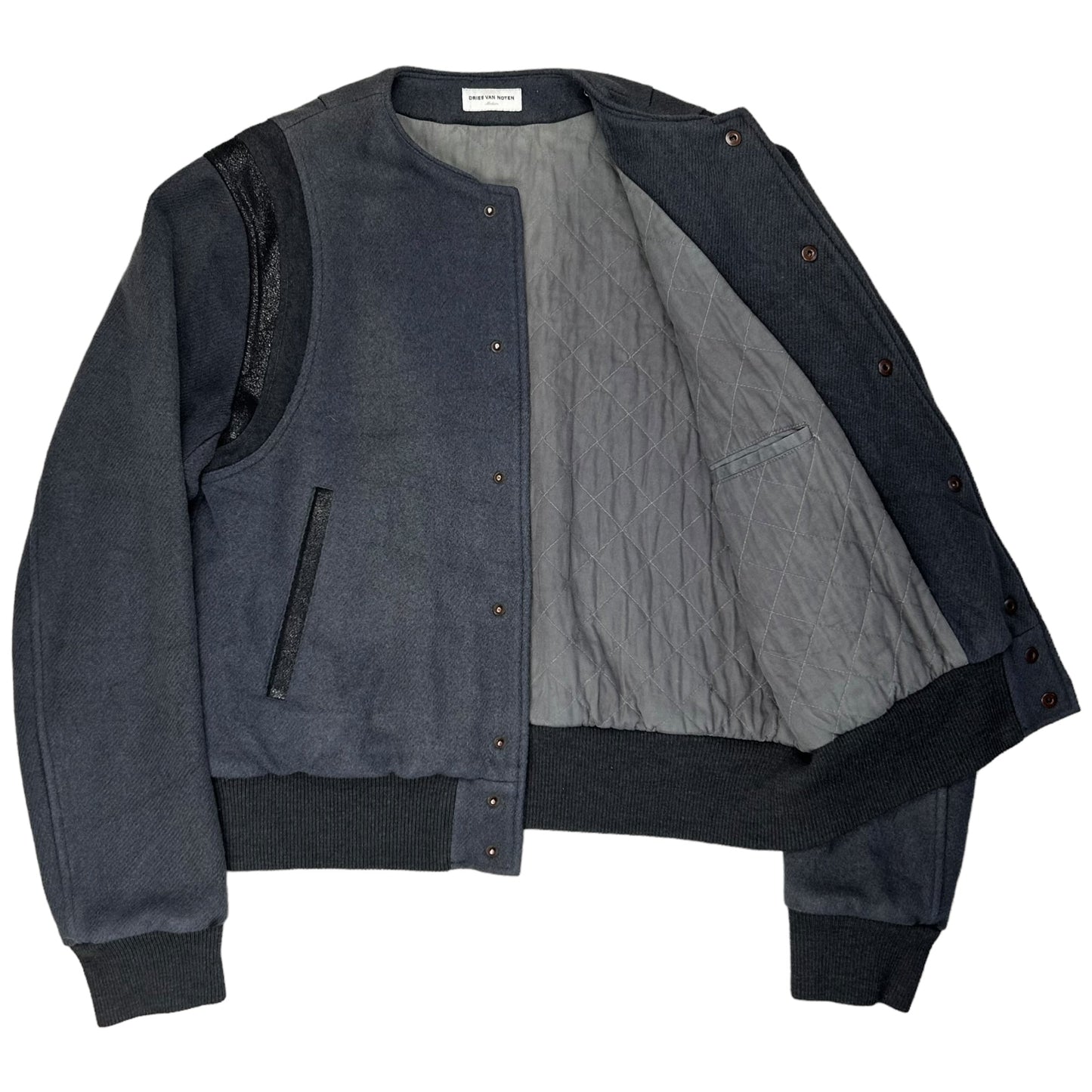 Dries Van Noten Varsity Wool Bomber Jacket - AW14