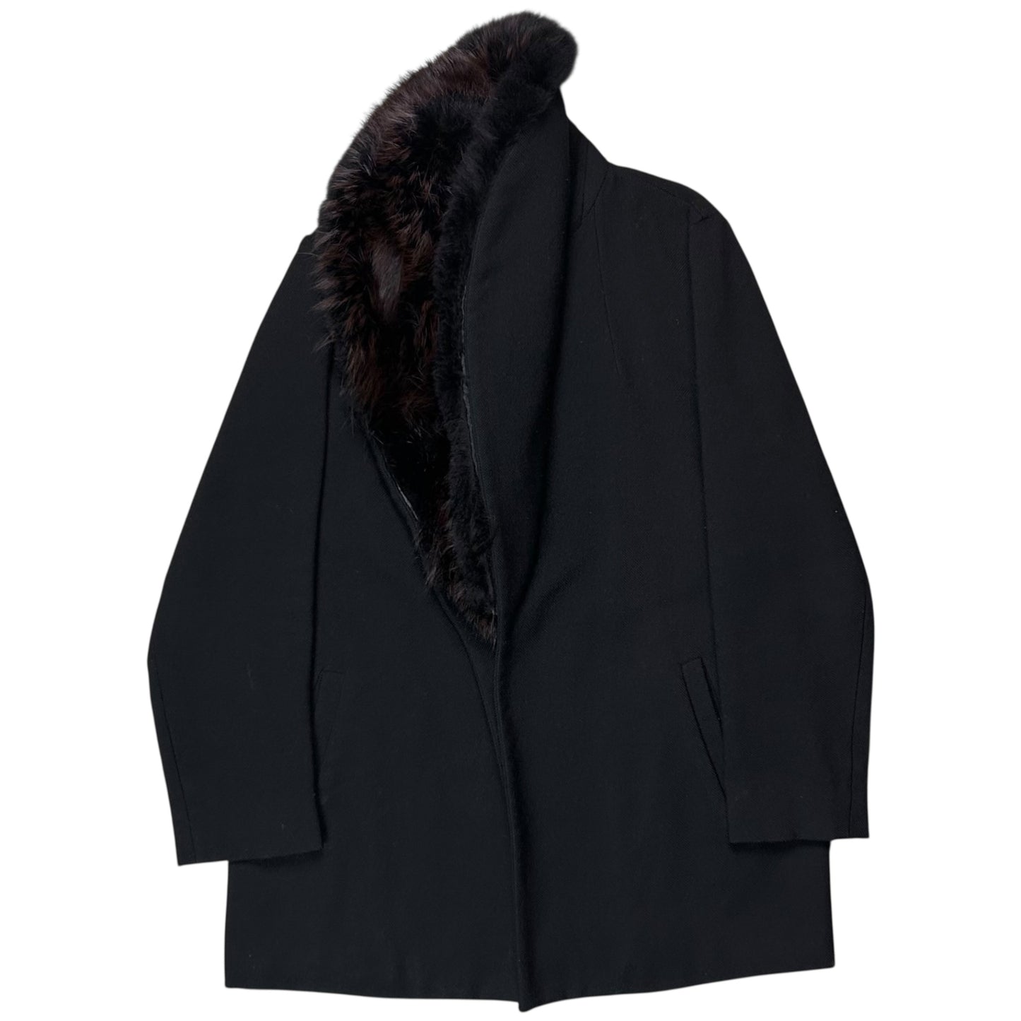 Maison Martin Margiela Fox Fur Collar Coat - AW07
