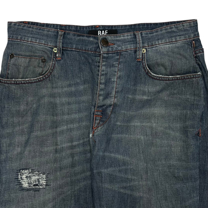 RAF by Raf Simons Distressed Jeans