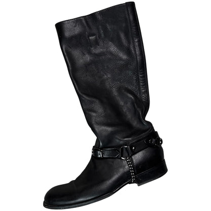 Gucci by Frida Giannini Horsebit Harness Riding Boots - AW06