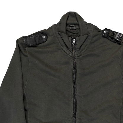 Dirk Bikkembergs Leather Strap Military Zip Sweater - SS09