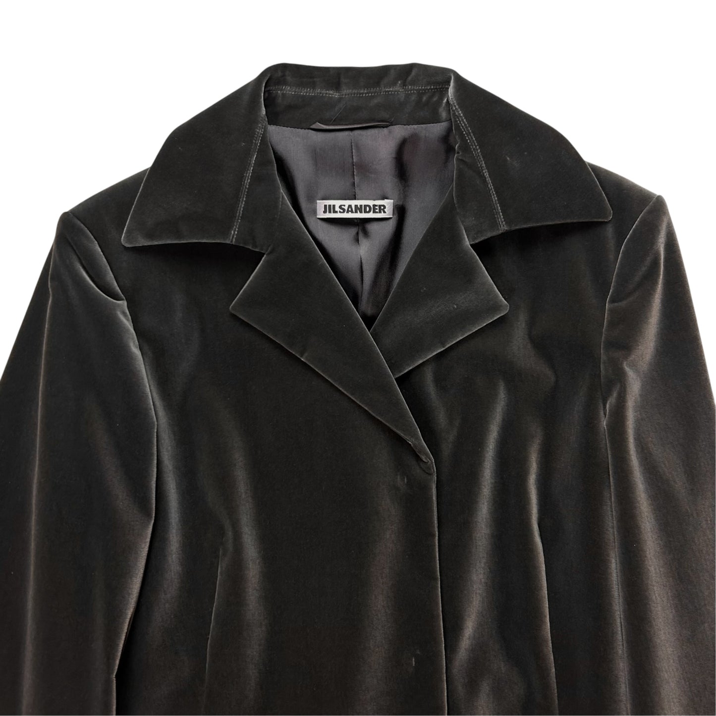 Jil Sander by Raf Simons Velour Snap Blazer - 00s