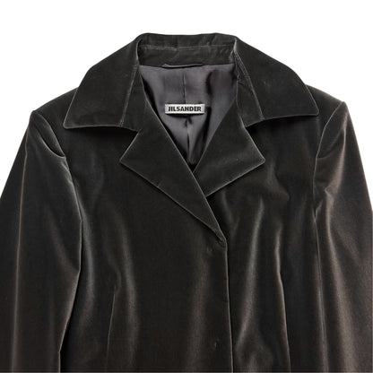 Jil Sander by Raf Simons Velour Snap Blazer - 00s