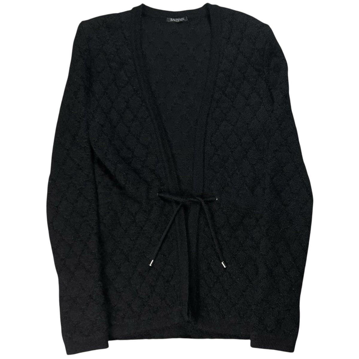 Balmain by Decarnin String Mohair Shoulder Pad Cardigan - AW11